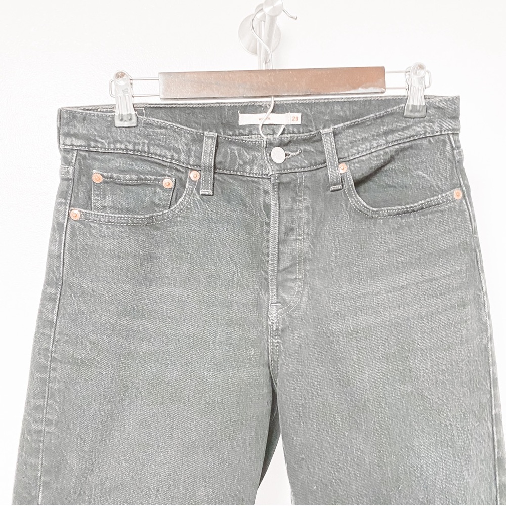 Levi's Wedgie High-Rise Skinny Fit Jeans Cotton Dark Wash Button Fly‎ Size 29 - Picture 4 of 11
